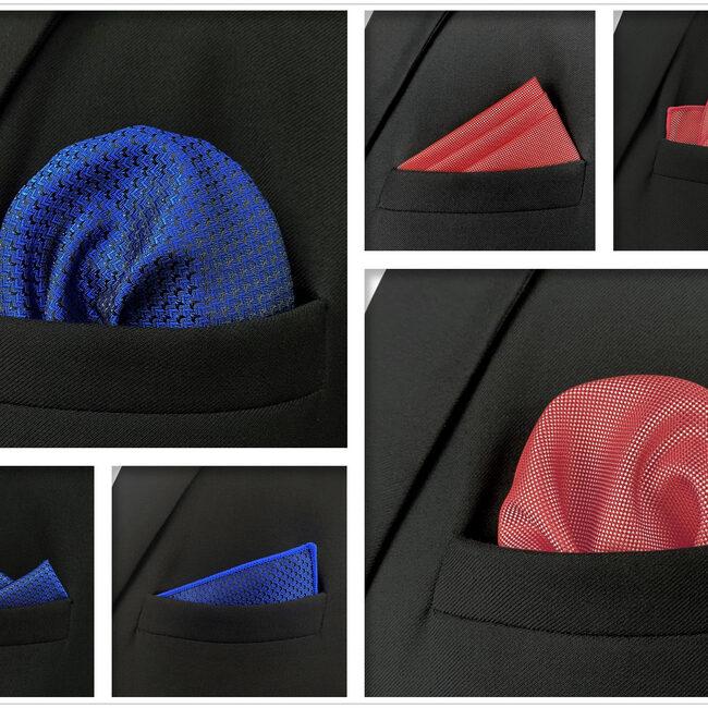 Shlax & Wing 5 Pieces Mens Pocket Square Brand New Gift Classic Acceossories Handkerchiefs Set 5-11