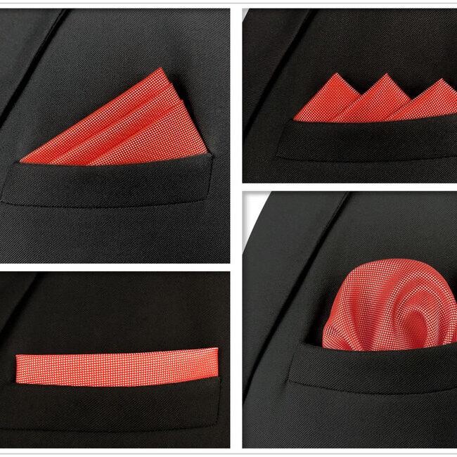 Shlax & Wing 5 Pieces Mens Pocket Square Pack Assorted Classic Handkerchiefs 57