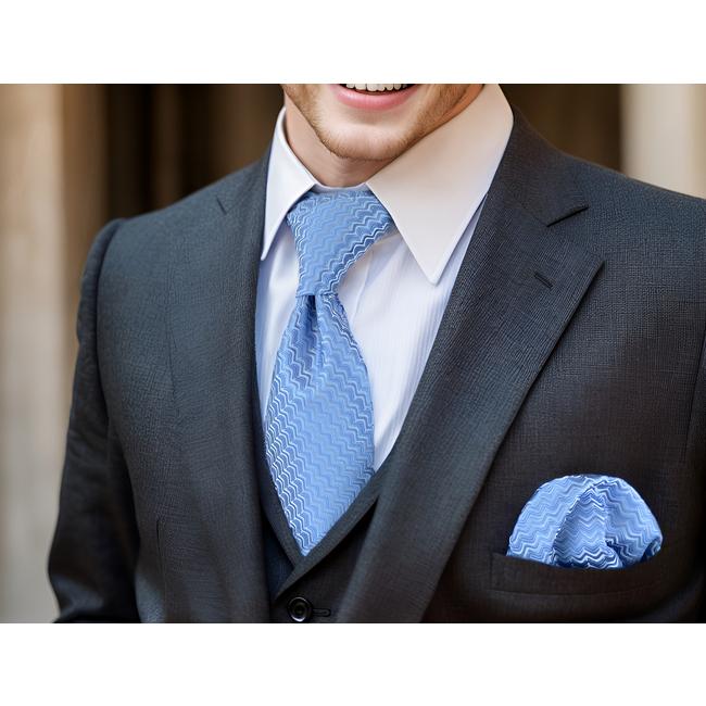 shlax & wing A40 Steel Blue Ripple Ties for Men Fashion Party Hanky Set Accessories Groom Business 63″ Men’s Necktie shlax & wing A40 Steel Blue Ripple Ties for Men Fashion Party Hanky Set Accessories Groom Business 63″ Men’s Necktie