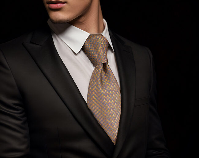 Shlax & Wing A44 Mens Neckties Brown Gray Houndstooth Fashion Classic Hankies Set Party Gift