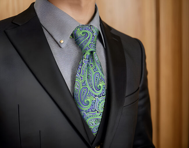 Shlax & Wing A48 Green Paisley Mens Neckties Pocket Square Set Classic Fashion Wedding Extra Long Size