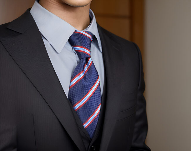 Shlax & Wing A49 Blue Striped Mens Neckties Pocket Square Set Fashion Gift Business Extra Long Size Ties