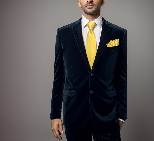 Shlax & Wing A50 Wedding Gold Solid Mens Neckties Pocket Square Set Wedding Fashion Classic Skinny