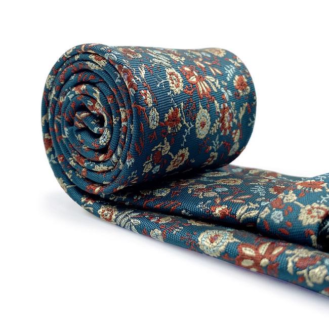 Shlax & Wing A52 Seaweed Green Floral Mens Neckties Hanky Set Classic Dress Extra Long Size Party Fashion