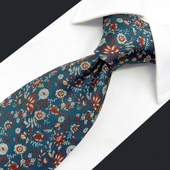 Shlax & Wing A52 Seaweed Green Floral Mens Neckties Hanky Set Classic Dress Extra Long Size Party Fashion