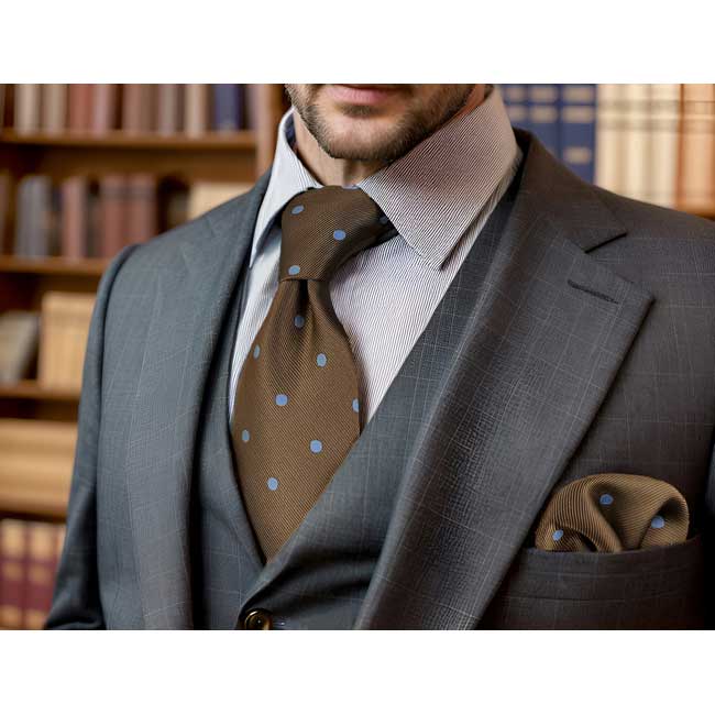 shlax & wing A54 Brown Dots Mens Neckties Hanky Set Fashion Classic Wedding Extra Long Size Business Ties shlax & wing A54 Brown Dots Mens Neckties Hanky Set Fashion Classic Wedding Extra Long Size Business Ties