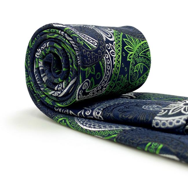 Shlax & Wing A58 Blue Green Paisley Mens Neckties Classic Wedding Ties Groom