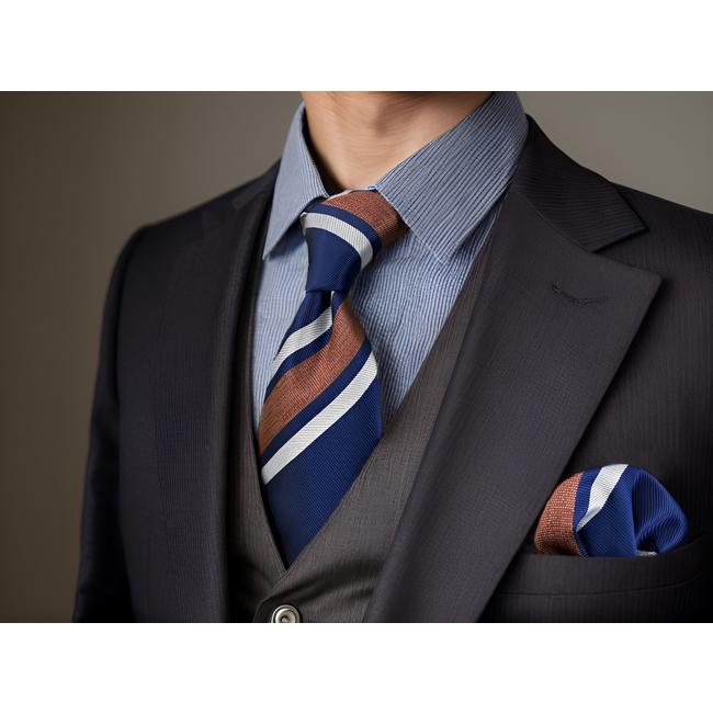 shlax & wing A59 Multicolor Striped Mens Neckties Hanky Set Dress Fashion Extra Long Size Ties Classic