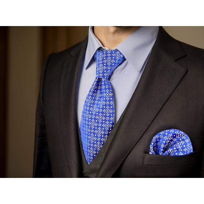 shlax & wing A63 Royal Blue Floral Mens Neckties Hanky Set Party Classic Extra Long Size Fashion Business Skinny Ties shlax & wing A63 Royal Blue Floral Mens Neckties Hanky Set Party Classic Extra Long Size Fashion Business Skinny Ties