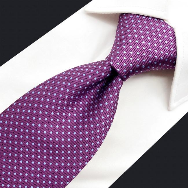 Shlax & Wing A66 Purple Dots Mens Neckties Fashion Wedding Acceossories Extra Long Size 63″ Ties Classic Party