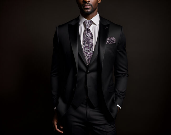 Shlax & Wing A72 Dark Purple Paisley Mens Neckties Hanky Set Fashion Classic Wedding Extra Long Size Ties Party Gift