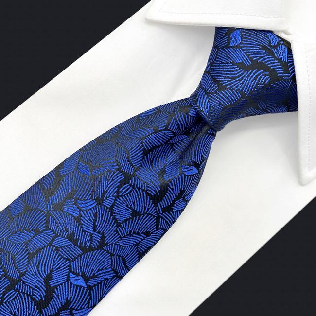 Shlax & Wing A75 Blue Pattern Mens Neckties Pocket Square Set Fashion Business Accessory Extra Long Size Tie