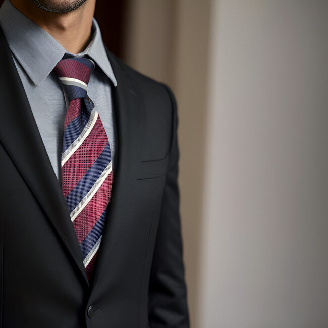 Shlax & Wing A79 Red Blue Striped Mens Necktie Pocket Square Set Fashion Gift Business Extra Long Size Tie