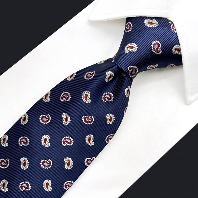 Shlax & Wing A86 Mens Neckties Pocket Square Set Blue Paisley Fashion Classic Party Gift Necktie Business 63″