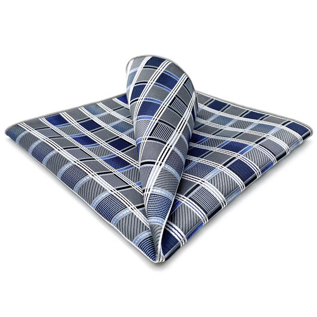 shlax & wing AH17 Silver Gray Blue Checkered Mens Pocket Square Silk Fashion Wedding Brand New Dress Handkerchief shlax & wing AH17 Silver Gray Blue Checkered Mens Pocket Square Silk Fashion Wedding Brand New Dress Handkerchief