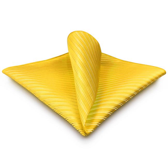 shlax & wing AH50 Wedding Gold Solid Mens Pocket Square Wedding Fashion Classic Handkerchief