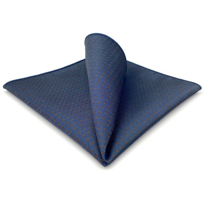 shlax & wing AH60 Navy Blue Dots Mens Pocket Square Party Fashion Business Groom Handkerchief