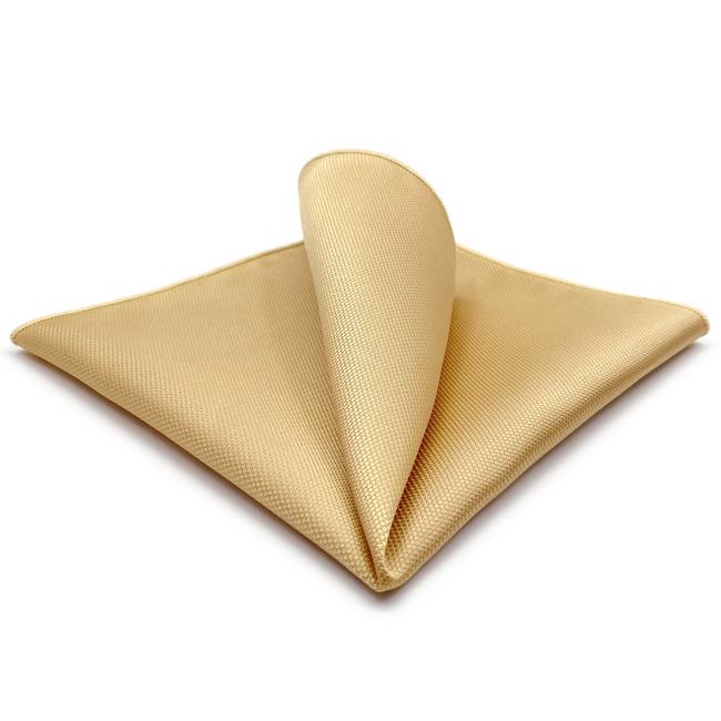 shlax & wing AH80 Light Yellow Solid Mens Pocket Square Fashion Gift Wedding Handkerchief Classic