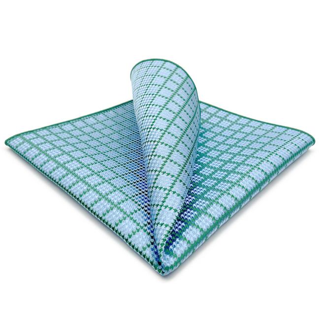 shlax & wing AH82 Aqua Checkes Silk Mens Pocket Square Classic Brand New Handkerchief Fashion Wedding Acceossories Hanky shlax & wing AH82 Aqua Checkes Silk Mens Pocket Square Classic Brand New Handkerchief Fashion Wedding Acceossories Hanky