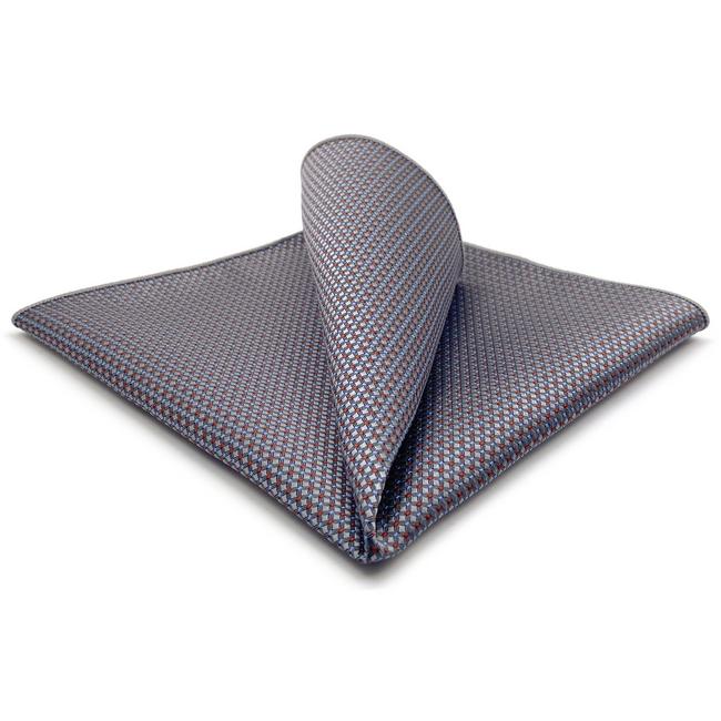 shlax & wing AH96 Light Gray Polka Dots Mens Pocket Square Fashion Party Hanky Classic Handkerchief Gift