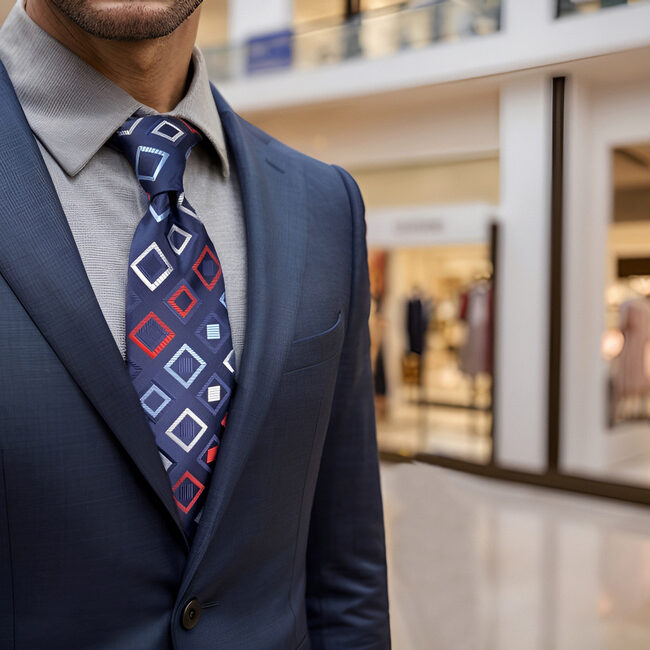 Shlax & Wing B33 Navy Blue Checkes Mens Neckties Pocket Square Set Classic Fashion Business Extra Long Size Groom