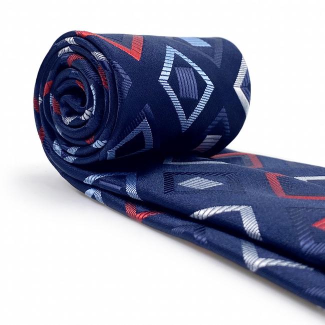 Shlax & Wing B33 Navy Blue Checkes Mens Neckties Pocket Square Set Classic Fashion Business Extra Long Size Groom