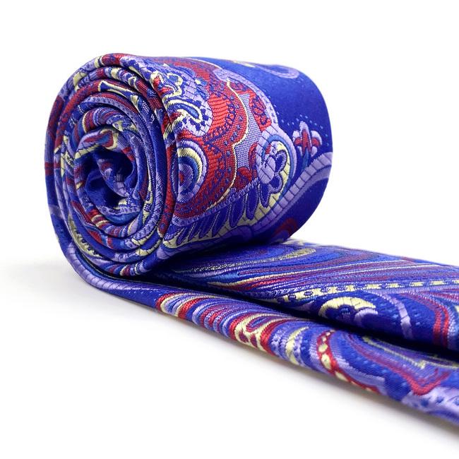 Shlax & Wing B34 Multicolor Geometric Mens Neckties Pocket Square Set Party Fashion Extra Long Size Wedding Gift