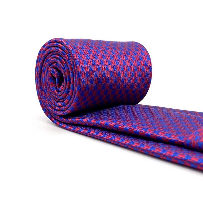 Shlax & Wing B44 Multicolor Houndstooth Mens Necktie Set Business Pocket Square Extra Long Size Classic