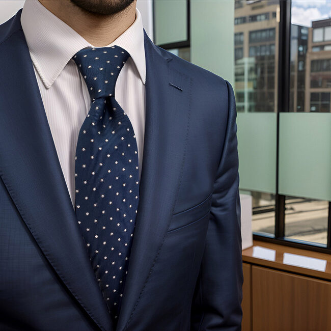 Shlax & Wing B46 Navy Blue Floral Mens Necktie Set Fashion Pocket Square Classic Extra Long Size