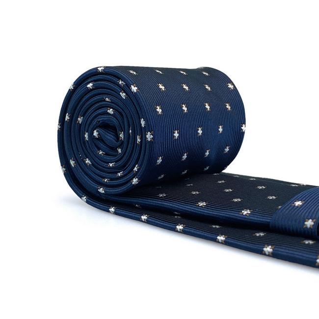 Shlax & Wing B46 Navy Blue Floral Mens Necktie Set Fashion Pocket Square Classic Extra Long Size