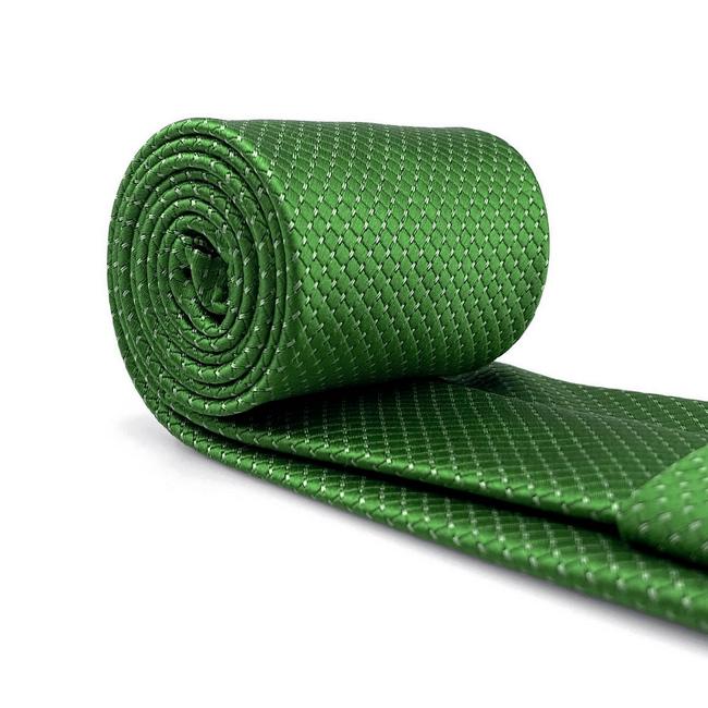 Shlax & Wing B50 Green Solid Mens Necktie Set Fashion Pocket Square Classic Extra Long Size Wedding