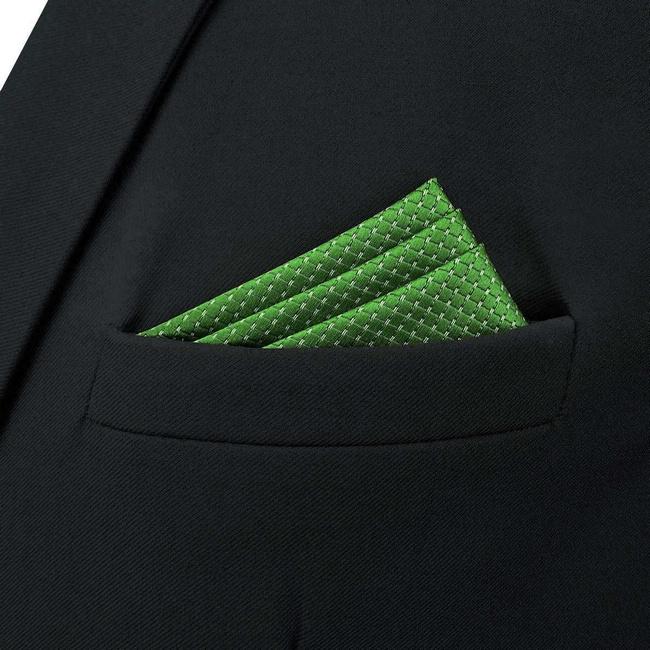 Shlax & Wing B50 Green Solid Mens Pocket Square Fashion Classic Wedding Handkerchief Dress Hanky