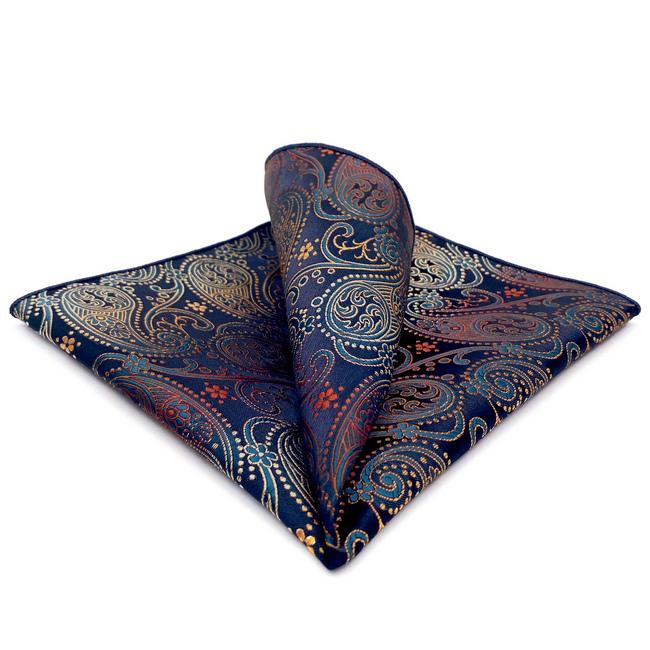 shlax & wing BH26 Multicolor Paisley Mens Pocket Square Silk Wedding Fashion Handkerchief Dress Hanky