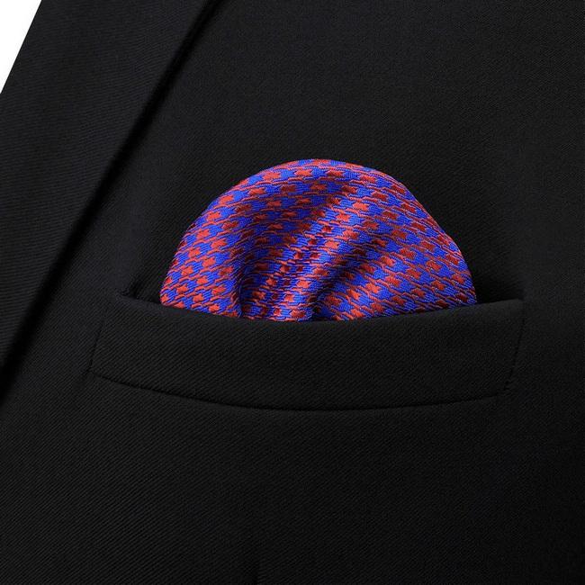Shlax & Wing BH44 Multicolor Houndstooth Mens Pocket Square Business Classic