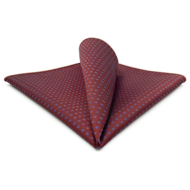 shlax & wing BH64 Red Dots Mens Pocket Square Classic Fashion Wedding Party Handkerchief Groom