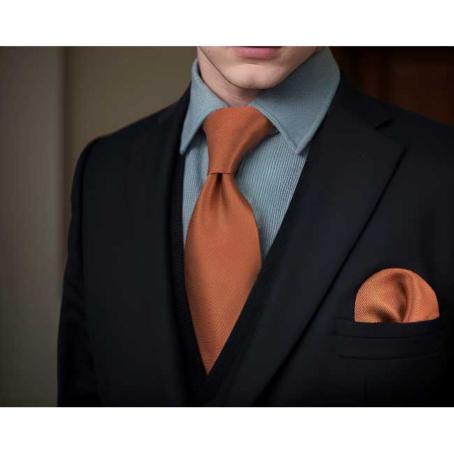 shlax & wing C16 Solid Orange Mens Necktie Tie Fashion Wedding Brand New extra long size Ties for male