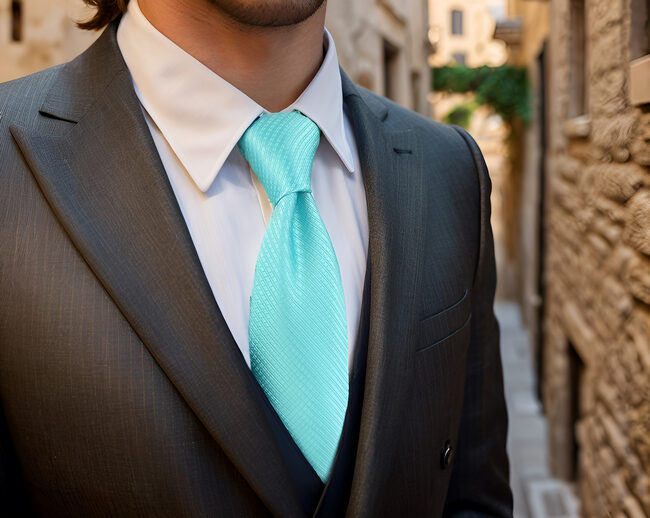 Shlax & Wing C34 Aqua Solid Silk Mens Necktie Classic Brand New Extra Long Size Fashion Wedding Acceossories Hanky