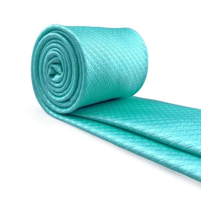 Shlax & Wing C34 Aqua Solid Silk Mens Necktie Classic Brand New Extra Long Size Fashion Wedding Acceossories Hanky