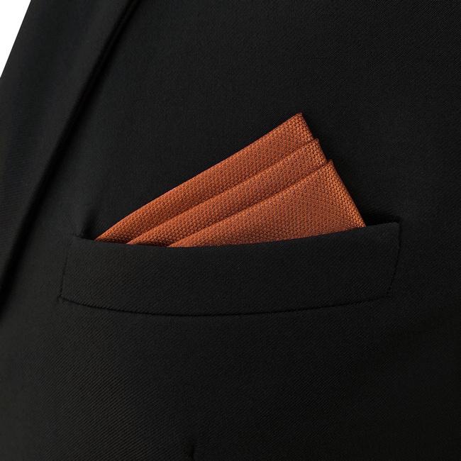 Shlax & Wing CH16 Solid Orange Silk Mens Pocket Square Fashion Wedding Acceossories Hanky Brand New Handkerchief