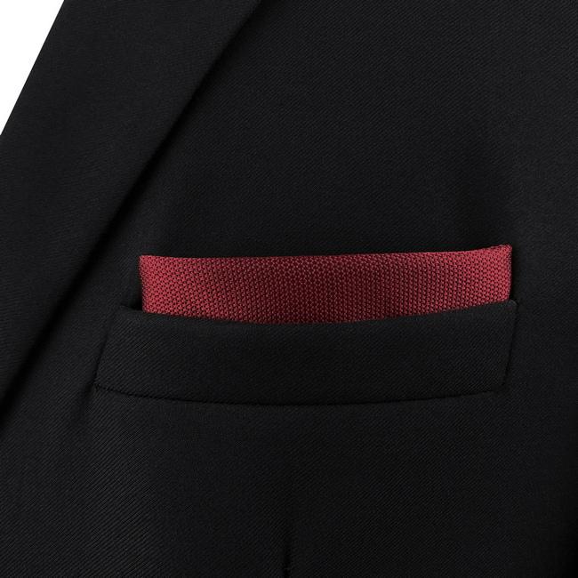 Shlax & Wing CH33 Classic Red Solid Mens Pocket Square Silk Brand New Handkerchief Fashion Wedding Acceossories Hanky