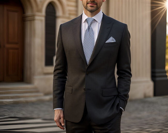 Shlax & Wing D21 Grey Polka Dots Mens Necktie Silk Fashion Dress Extra Long Size 63″ Wedding Groom Novelty Ties For Male Hanky