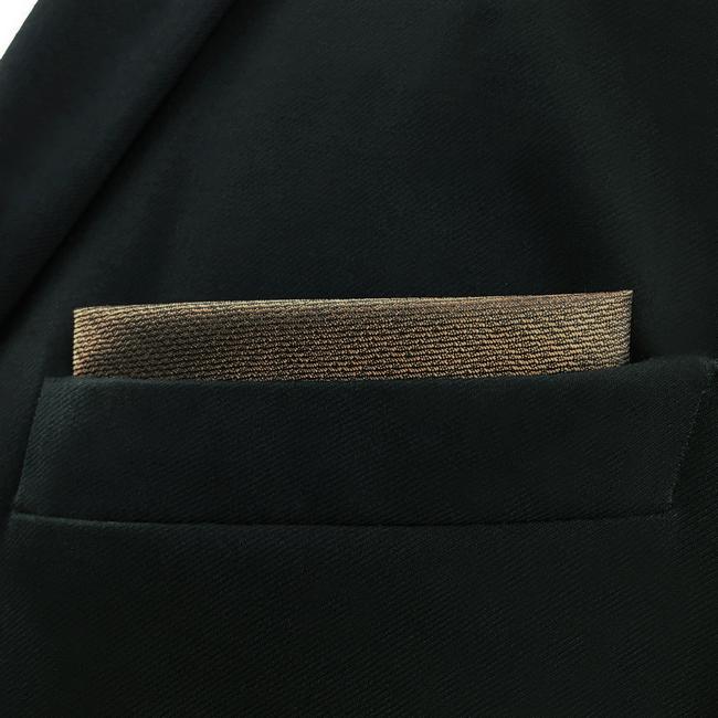 Shlax & Wing DH27 Brown Solid Mens Pocket Square Silk Fashion Dress Handkerchief Classic Brand New Hanky