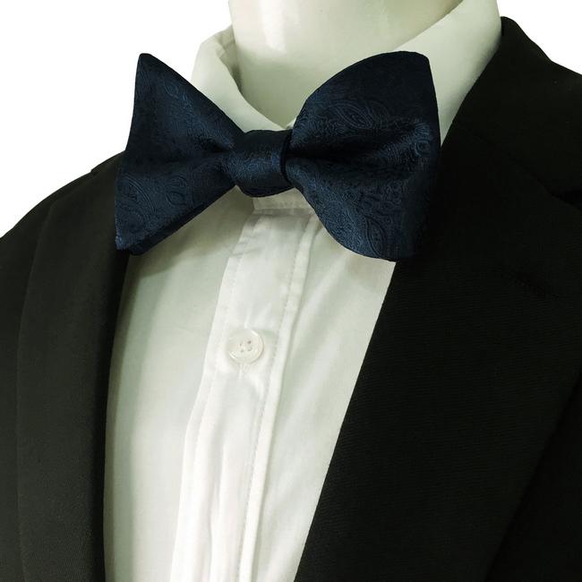 shlax & wing E14 Navy Abstract Silk Mens Bowtie Fashion Ajustable Self Bow Tie Pocket Square Set Wedding Hanky shlax & wing E14 Navy Abstract Silk Mens Bowtie Fashion Ajustable Self Bow Tie Pocket Square Set Wedding Hanky
