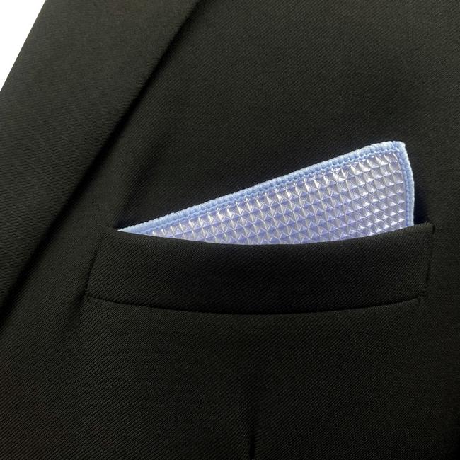 Shlax & Wing EH25 Lavender Solid Purple Silk Mens Pocket Square Wedding Fashion Handkerchief Novelty Dress Hanky