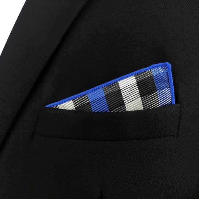 Shlax & Wing EH32 Multicolor Checkes Silk Mens Pocket Square Wedding Fashion Handkerchief Novelty Dress Hanky