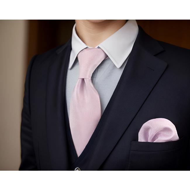 shlax & wing F8 Baby pink Solid Men Necktie Set Silk Fashion Ties for male Wedding XL Gift Hanky