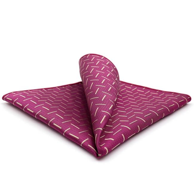 shlax & wing FH17 Pink Abstract Mens Pocket Square Classic Fashion Handkerchief Acceossories Wedding