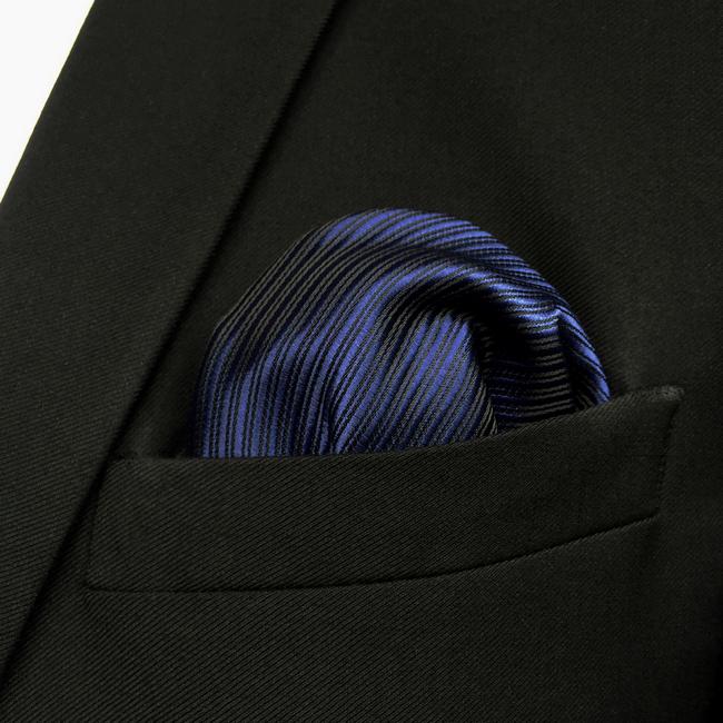 Shlax & Wing FH20 Navy Solid Silk Mens Pocket Square Wedding Brand New Handkerchief Classic Fashion Hanky