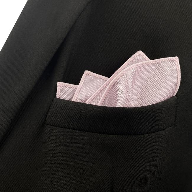 Shlax & Wing FH8 Baby Pink Solid Silk Mens Pocket Square Wedding Brand New Handkerchief Classic Fashion Hanky