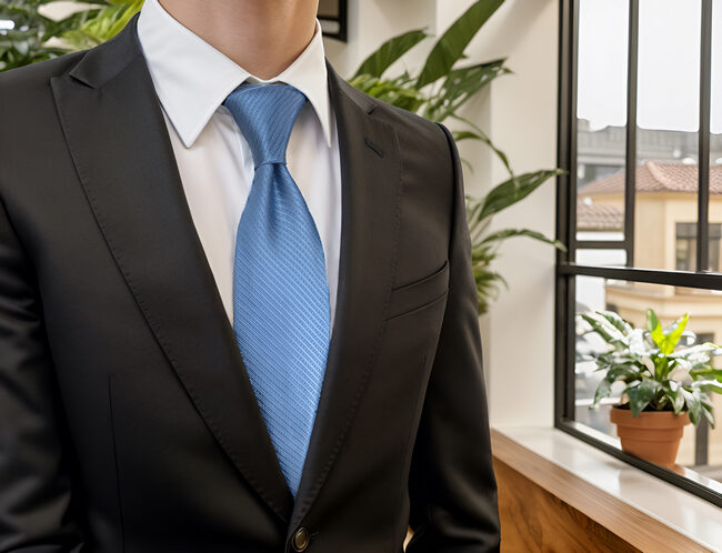 Shlax & Wing H28 Blue Solid Men Necktie Set Silk Fashion Ties For Male Wedding Extra Long Size 63″ Gift Hanky